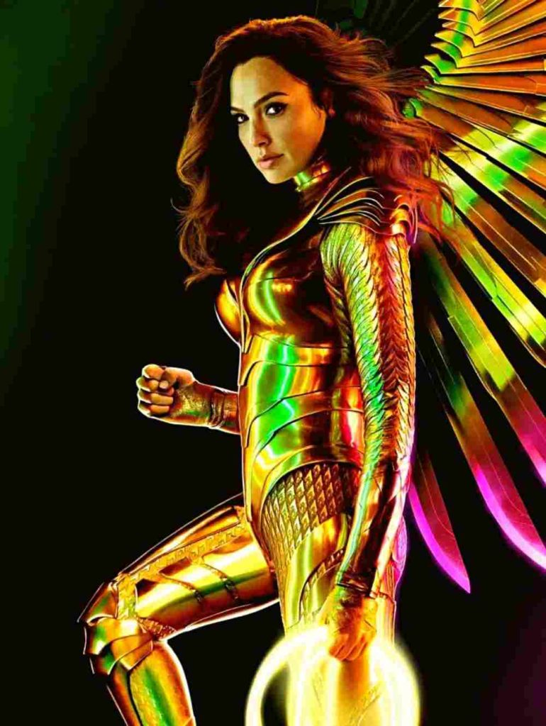 gal gadot wonder woman gold armor